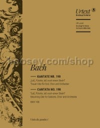 Cantata No. 198 - Laß, Fürstin - viola da gamba 1 part