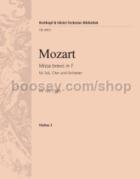 Missa brevis in F major K. 192 (186f) - violin 2 part