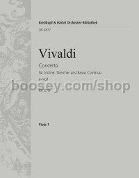 Concerto in E minor RV 275 - viola part