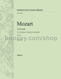 Serenade in D major KV 320 - violin 1 part