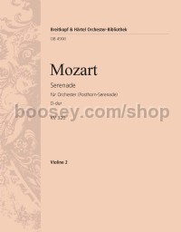 Serenade in D major KV 320 - violin 2 part