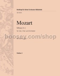 Mass in C minor K. 427 (417a) - violin 2 part