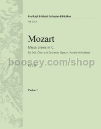 Missa brevis in C major K. 258 - violin 1 part