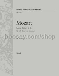 Missa brevis in G major K. 49 (47d) - viola part