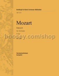 March in D major K. 249 - wind parts