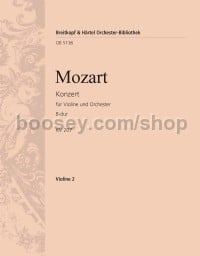 Violin Concerto No. 1 in Bb major, KV 207 - violin 2 part