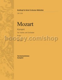 Violin Concerto No. 1 in Bb major, KV 207 - wind parts