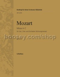 Mass in C major K. 317, 'Coronation Mass' - cello/double bass part