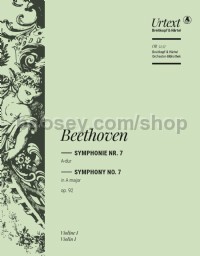Symphony No. 7 in A major, op. 92 - violin 1 part