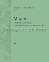 Sancta Maria, mater Dei K. 273 - basso continuo (organ) part