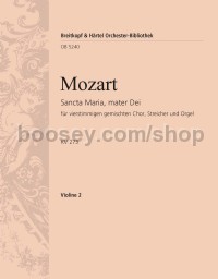 Sancta Maria, mater Dei K. 273 - violin 2 part