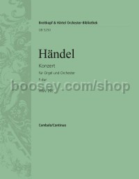 Organ Concerto in F major, No. 13, HWV295 - basso continuo (harpsichord) part