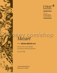 Missa brevis in Bb major K. 275 (272b)  - wind parts