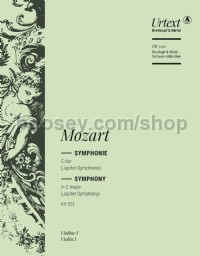 Symphony No. 41 in C major, KV 551, 'Jupiter' - violin 1 part