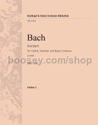 Violin Concerto in A minor, BWV 1041 - violin 2 part
