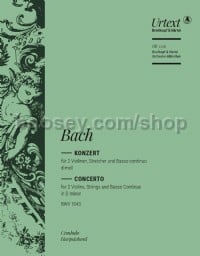 Violin Concerto in D minor, BWV 1043 - basso continuo (harpsichord) part