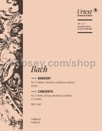 Violin Concerto in D minor, BWV 1043 - violin 2 part