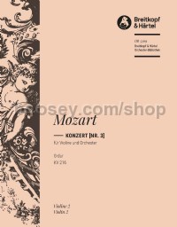 Violin Concerto No. 3 in G major, K. 216 - violin 2 part