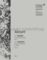 Violin Concerto No. 5 in A major, K. 219 - viola part