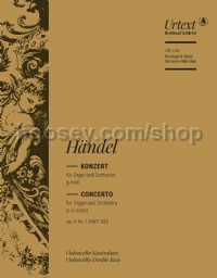Organ Concerto in G minor, Op. 4, No. 1, HWV289 - cello/double bass part