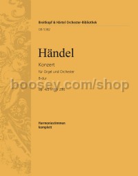 Organ Concerto in Bb major, Op. 4, No. 2, HWV290 - wind parts