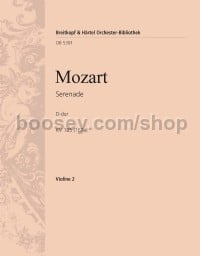 Serenade in D major K. 185 (167a) - violin 2 part
