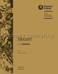Serenade in D major K. 185 (167a) - cello/double bass part