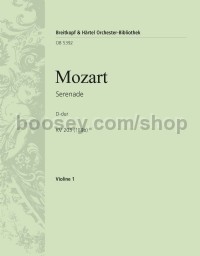 Serenade in D major K. 203 (189b) - violin 1 part