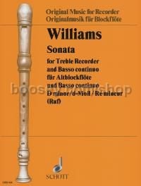 Sonata in D minor - treble recorder & basso continuo