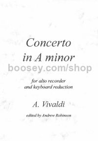 Concerto in A minor RV108 (alto recorder & piano)