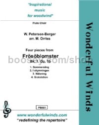 Four Pieces from Frosoblomster Book 1 Op. 16 (Flute Ensemble)