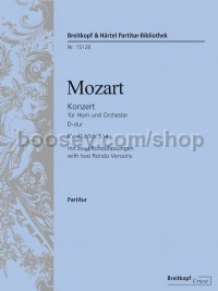Horn Concerto in D major K. 412 (full score)