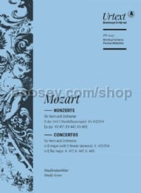 Horn Concerto [No. 1] in D major K. 412/514 (386b) (Study Score)