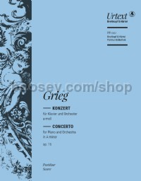 Piano Concerto in A minor, Op. 16 (Full Score)