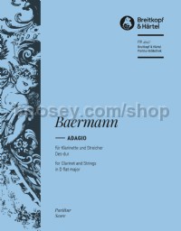 Adagio in Db major - clarinet & string ensemble (score)