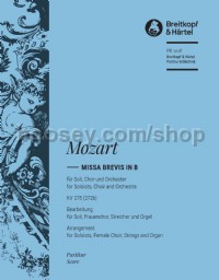 Missa brevis in Bb major K. 275 (272b) (score)