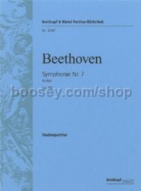 Symphony No. 7 in A major Op. 92 (study score)