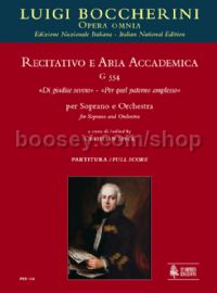 Recitativo e Aria accademica G 554 “Di giudice severo” - soprano & orchestra (score)