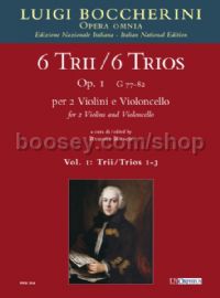 6 Trios Op. 1 (G 77-82) for 2 Violins & Cello - Vol. 1: Trios Nos. 1-3 (score)