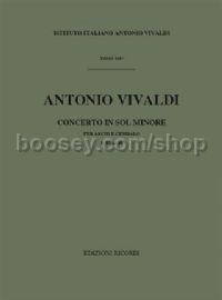 Concerto for Strings & Basso Continuo in G Minor, RV 154 (String Orchestra)