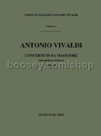 Sinfonie for Strings & Basso Continuo in F Major, RV 137 (String Orchestra)