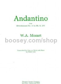 Andantino (flute (oboe) and piano)