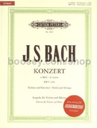 Violin Concerto in A Minor BWV 1041 (with CD)
