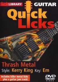 Guitar Quick Licks - Thrash Metal (Kerry King) (DVD)
