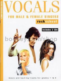 Rockschool Companion Guide - Vocals For Male And Female Singers (Book & 3CDs)