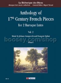Anthology of 17th Century French Pieces for 2 Baroque Lutes - Vol. 2 (score & parts)