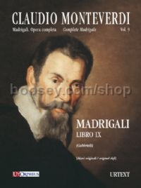 Madrigali. Libro IX (Venezia 1651) - original clefs (score)