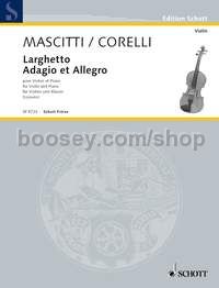 Larghetto/Adagio et Allegro - violin & piano