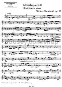 String Quartet (three movements in one) (Violin 2 Part) -Digital Sheet Music