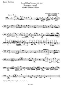 Sonata (Cello/Continuo Part) -Digital Sheet Music
